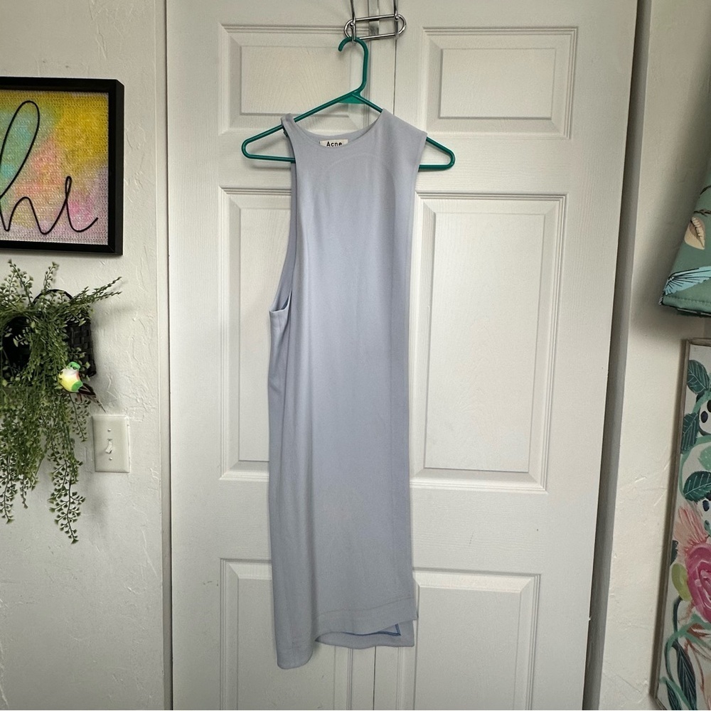 Acne Studios Blue Sleeveless Open-Side Layering Maxi Dress - Fits XXS